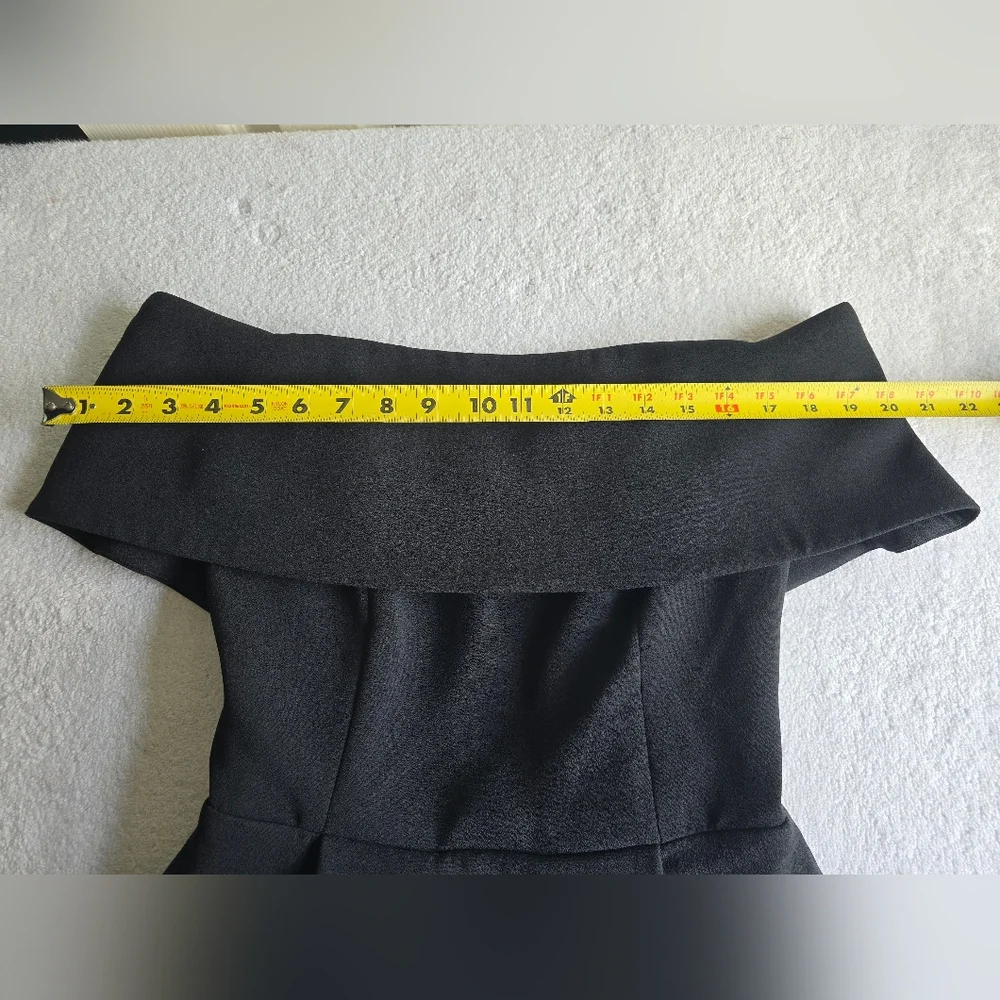 Nadine Merabi Harper Black Mini Dress Size XS - Picture 9 of 16